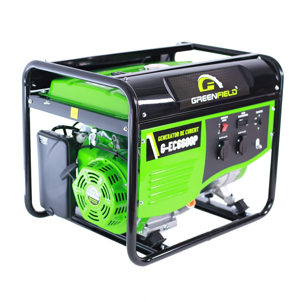 Generator electric GREENFIELD G-EC6600P, 5500W, 4 timpi, benzina, autonomie 8.92h