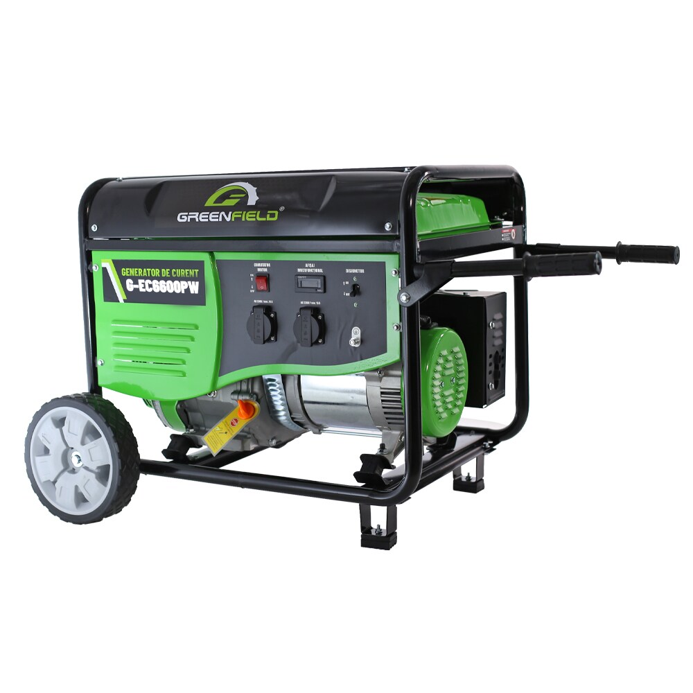 Generator electric GREENFIELD G-EC6600PW, 5500W, 4 timpi, benzina, autonomie 8.92h