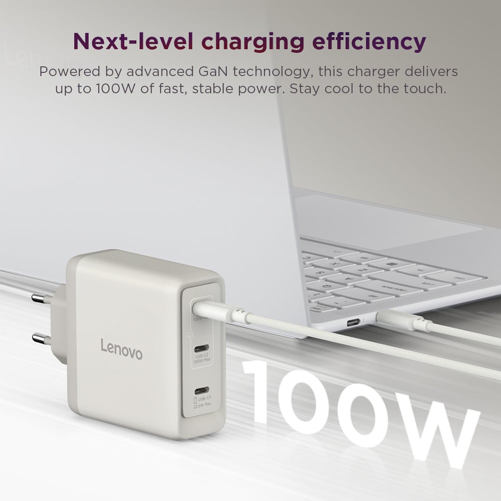 Incarcator laptop multi-port LENOVO G0A6100SEU, USB-C, 100W GaN