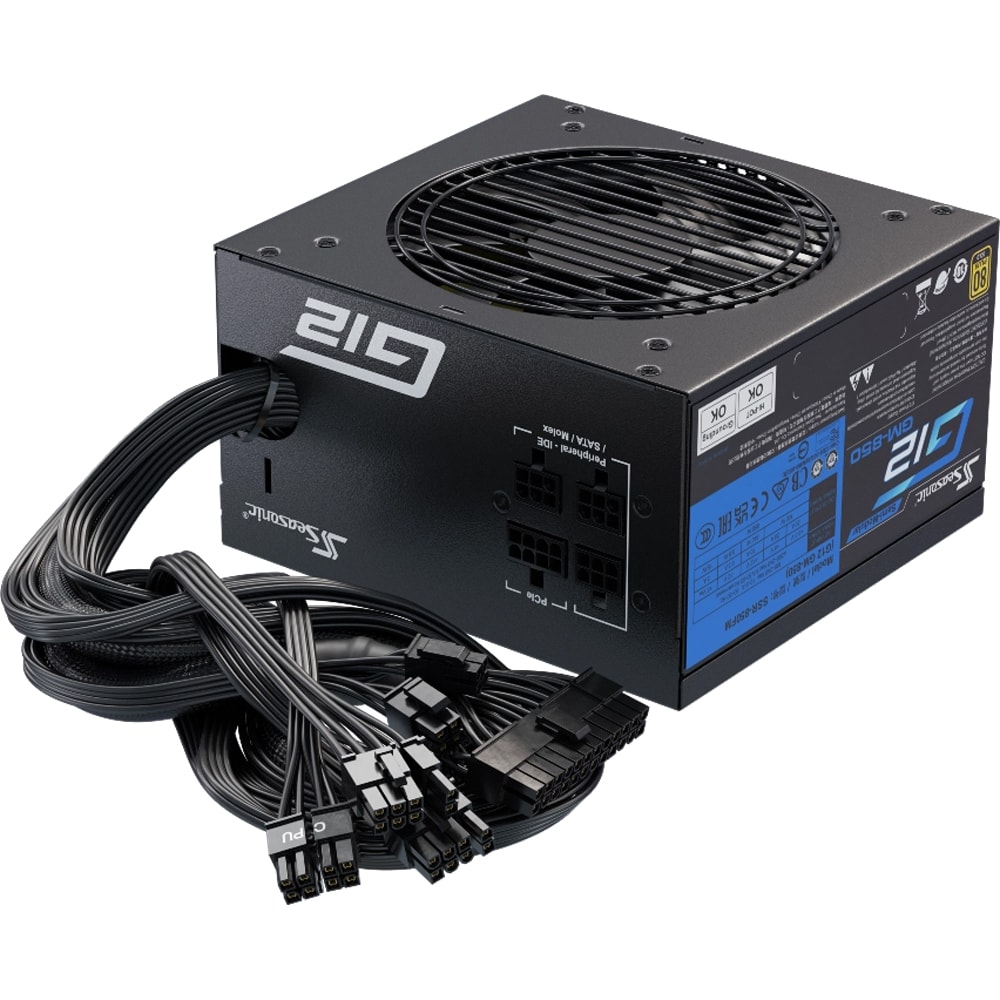 Sursa PC SEASONIC G12 GM-850 (2024), 850W, 120mm, 80 Plus Gold, Semi modulara