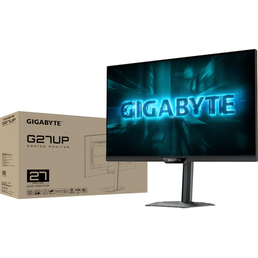 Monitor Gaming LED SS IPS GIGABYTE G27UP, 27", 4K UHD, 160Hz, HDR10, USB-C, negru
