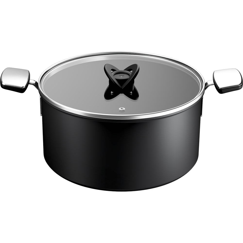 Ooala cu capac TEFAL Excelence G3285353, 8.4l, 28cm, aluminiu, negru