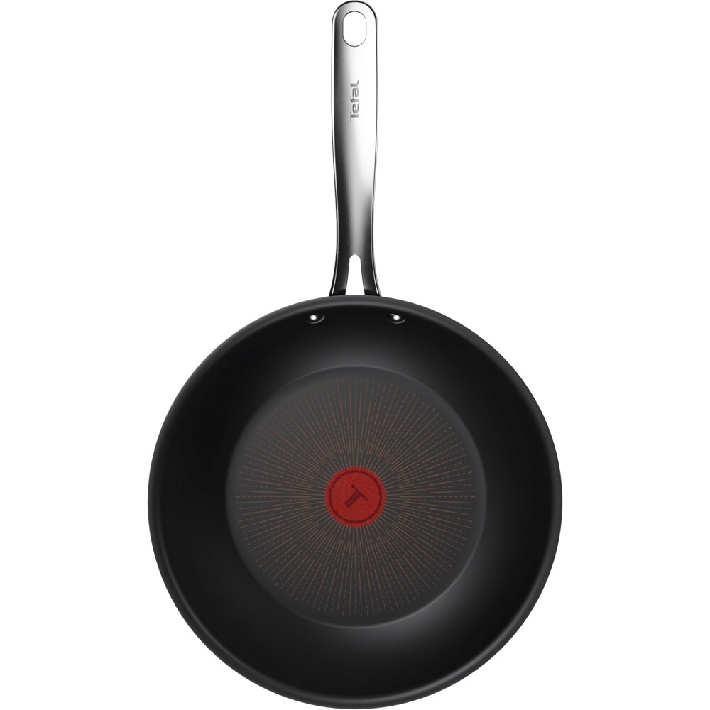 Tigaie Wok TEFAL Excellence G3301902, aluminiu, 28cm, negru