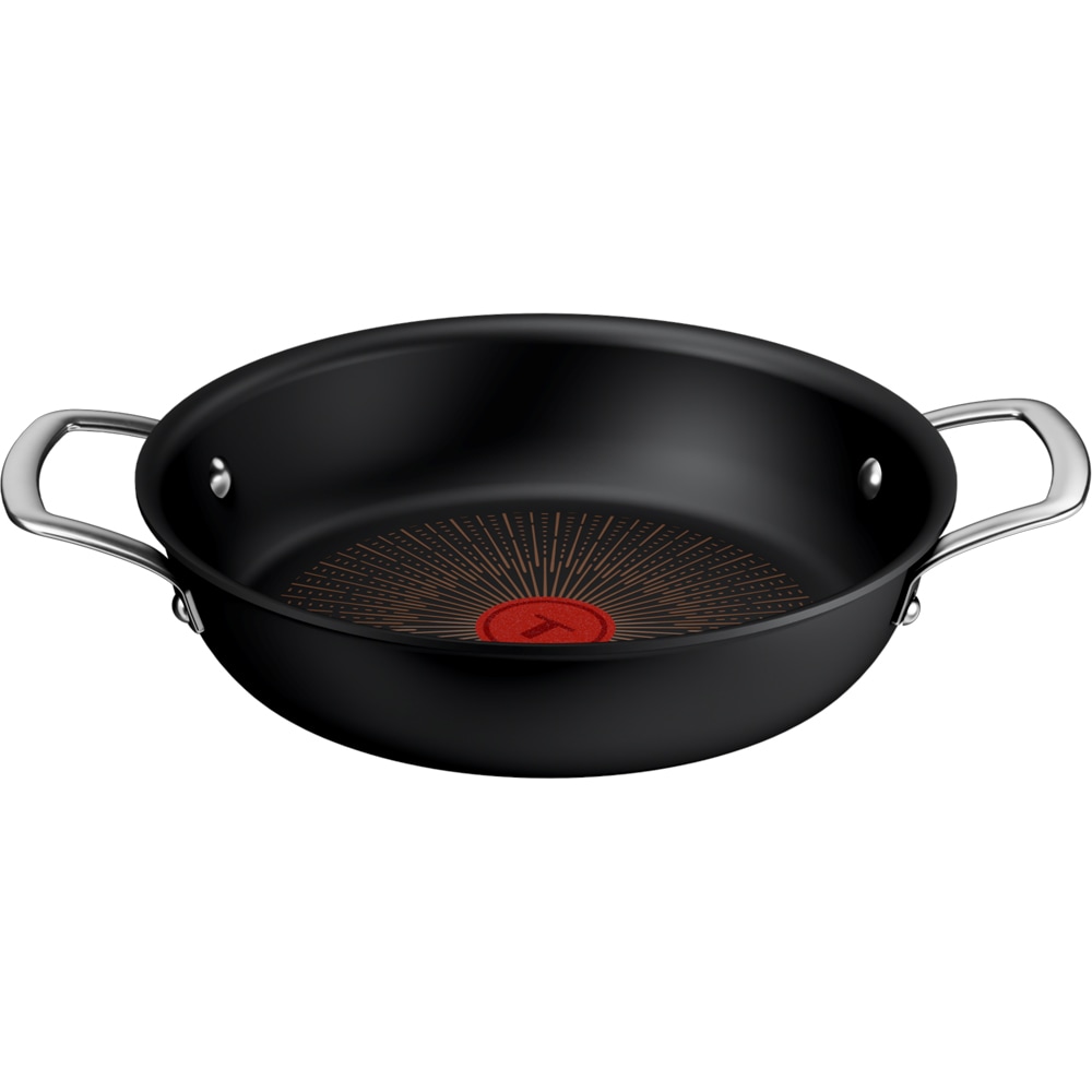 Cratita cu capac TEFAL Excellence G3308802, aluminiu, 24cm, negru