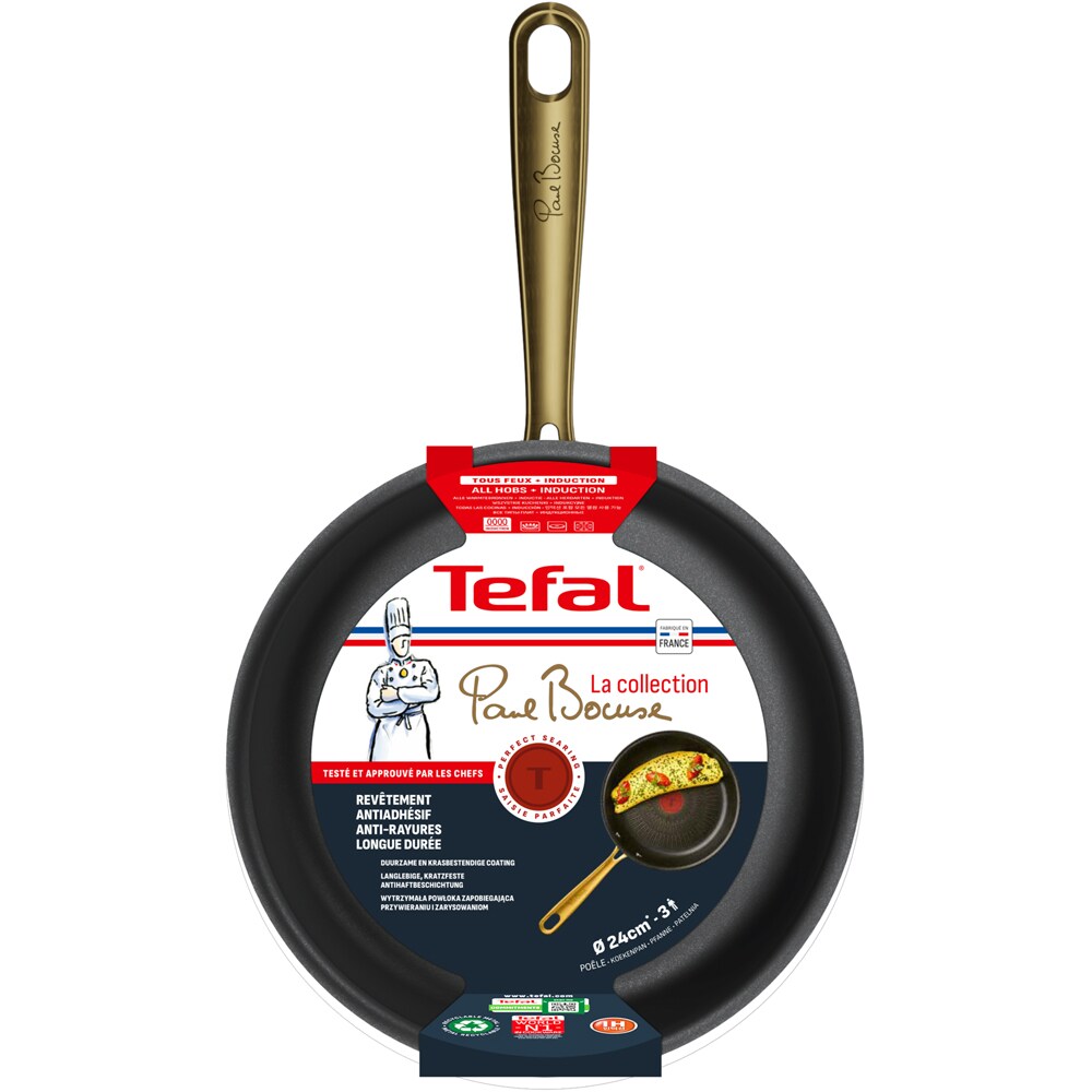Tigaie TEFAL Bocuse G3370402, aluminiu, 24cm, gri