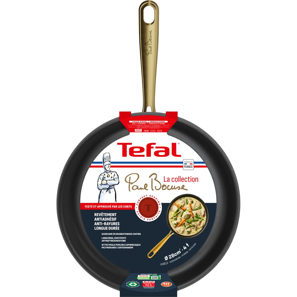 Tigaie TEFAL Bocuse G3370602, aluminiu, 28cm, gri