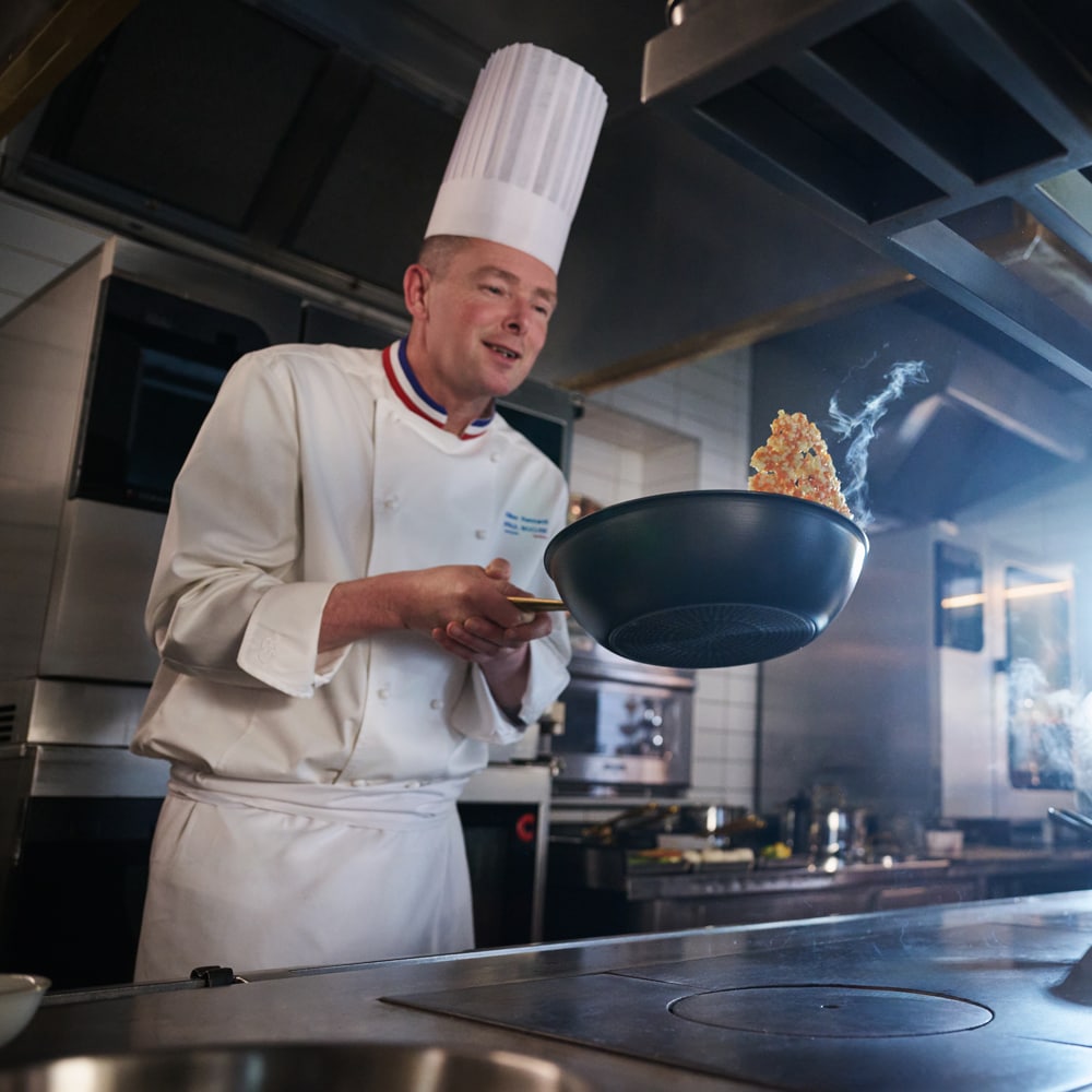 Tigaie Wok TEFAL Bocuse G3371902, aluminiu, 28cm, gri