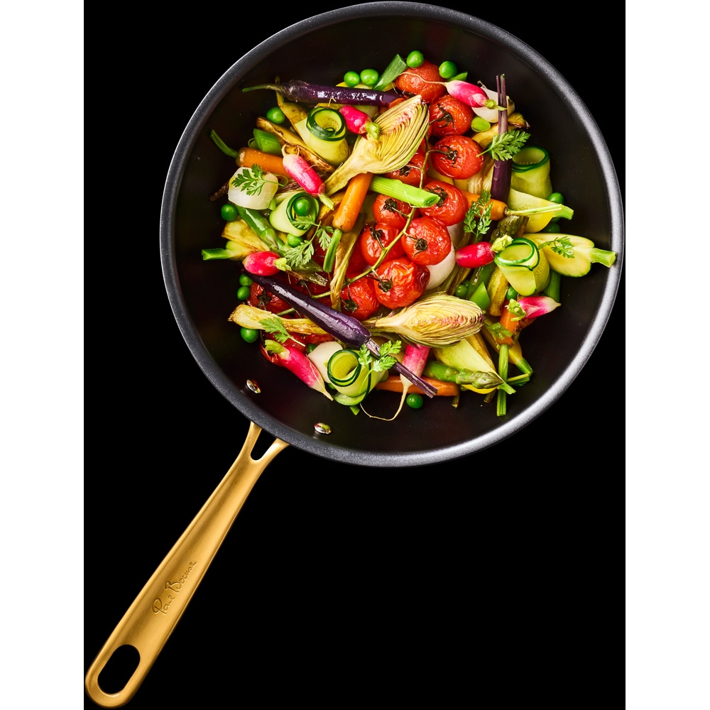 Tigaie Wok TEFAL Bocuse G3371902, aluminiu, 28cm, gri