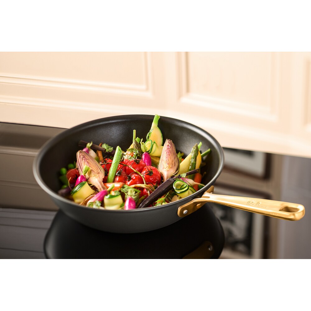 Tigaie Wok TEFAL Bocuse G3371902, aluminiu, 28cm, gri