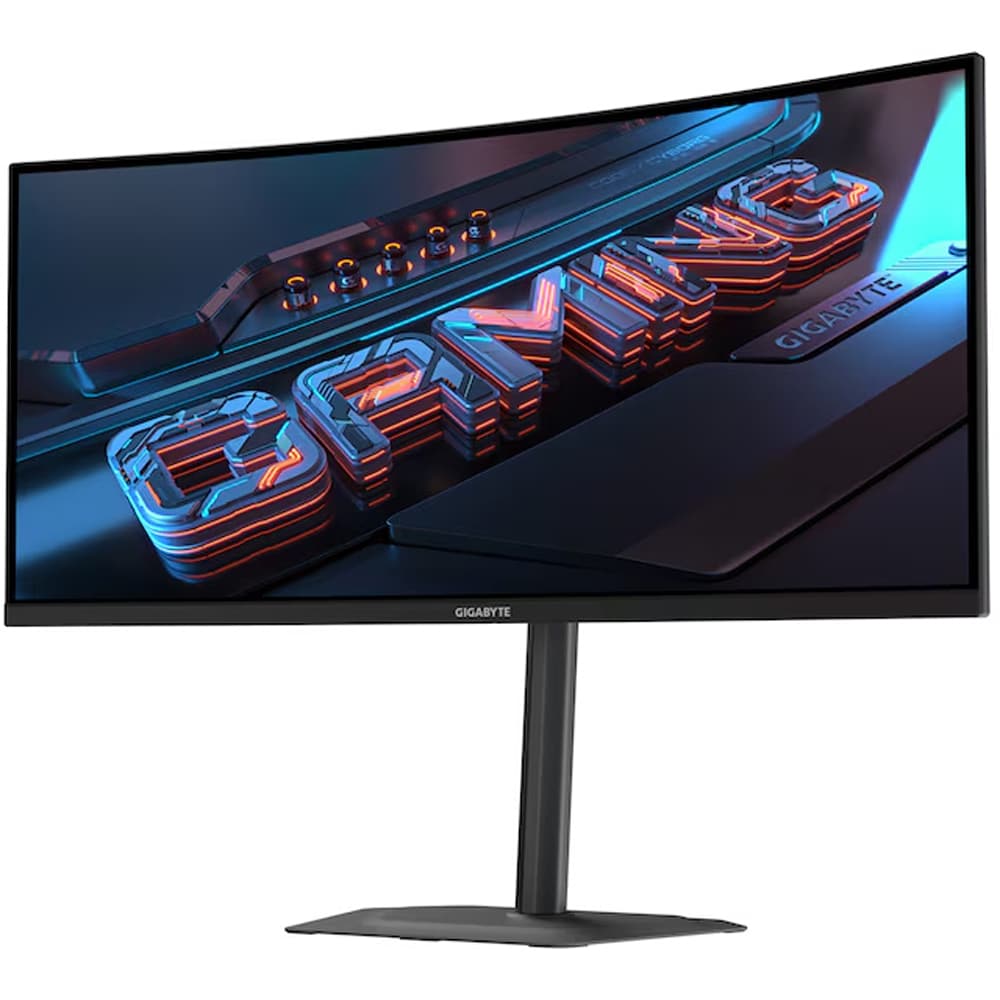 Monitor Gaming curbat LED VA Curbat GIGABYTE G34WQC2, 34", WQHD, 200Hz, DisplayHDR 400, boxe, negru