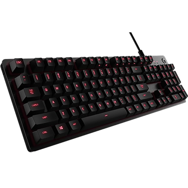 Tastatura Gaming mecanica LOGITECH G413 Carbon Red, Romer-G Switch, USB, Layout US INT, negru
