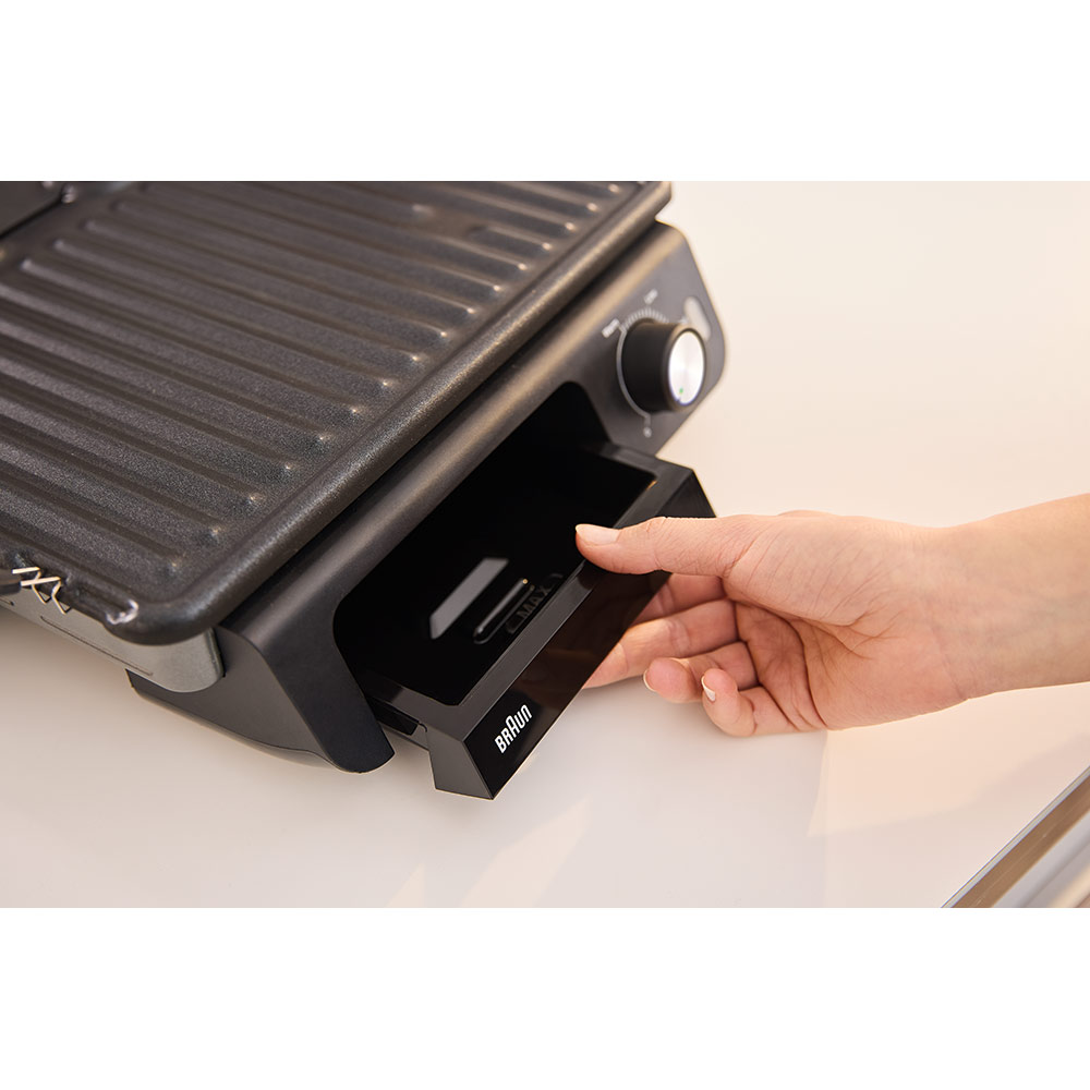 Gratar electric BRAUN MultiGrill 5 CG5033, 2000W, argintiu inchis-negru