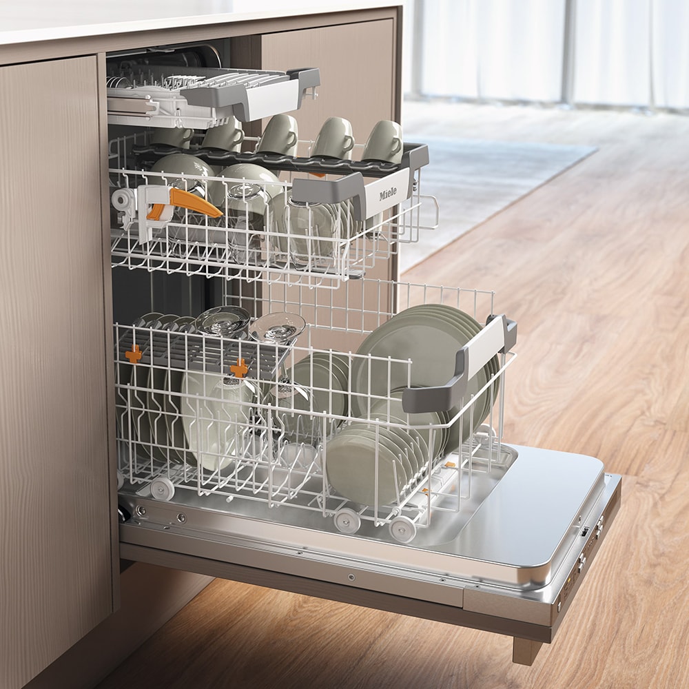 Masina de spalat vase incorporabila MIELE G 5790 SCVi SL, 9 seturi, 7 programe, 45 cm, Clasa C, panou comanda inox
