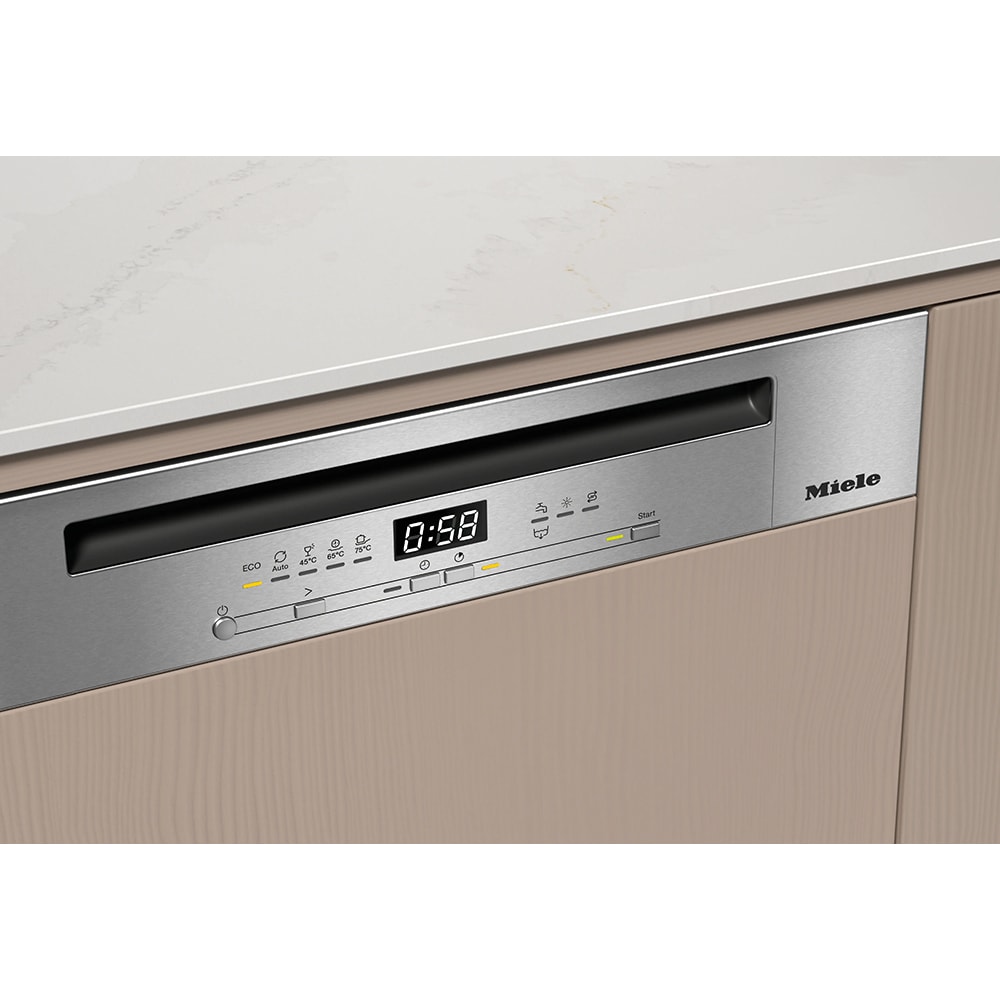Masina de spalat vase semi-incorporabila MIELE G 5811 SCi ED Active Plus, 14 seturi, 5 programe, Clasa A, panou comanda inox
