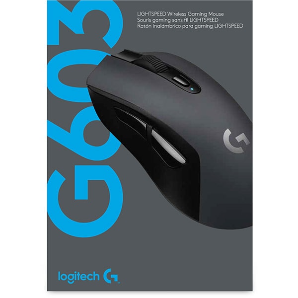 Mouse Gaming Wireless LOGITECH G603 Lightspeed, 12000 dpi, negru