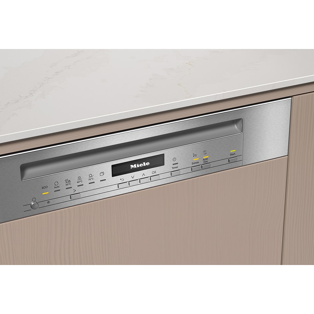 Masina de spalat vase semi-incorporabila MIELE G 7040 SCi AutoDos, 14 seturi, 5 programe, 60 cm, Clasa A, inox