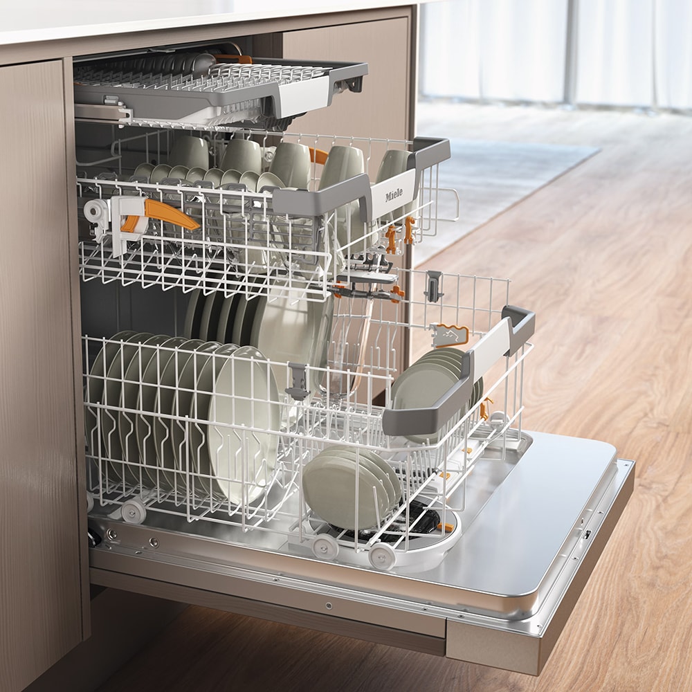 Masina de spalat vase semi-incorporabila MIELE G 7040 SCi AutoDos, 14 seturi, 5 programe, 60 cm, Clasa A, inox
