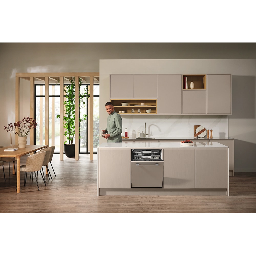 Masina de spalat vase incorporabila MIELE G 7651 SCVi AutoDos, 14 seturi, 5 programe, 60 cm, Clasa A, panou comanda negru