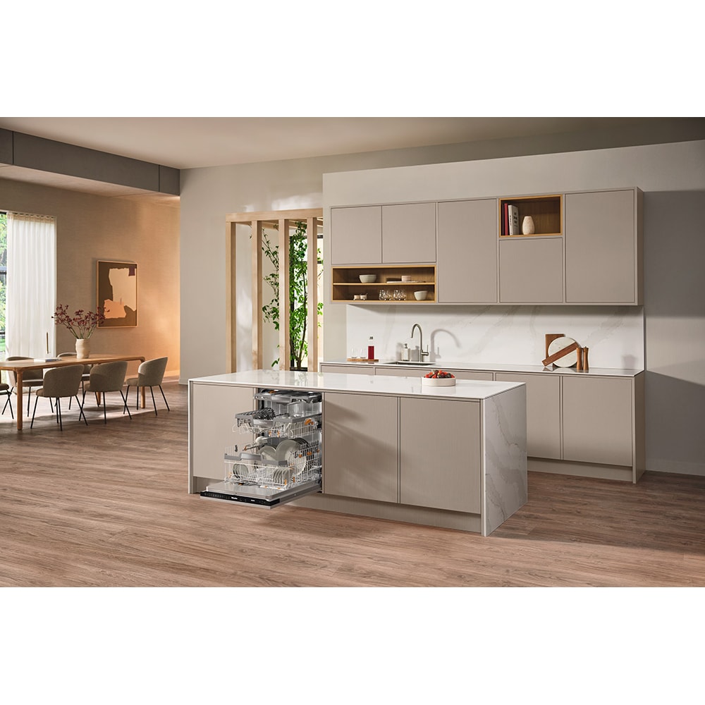 Masina de spalat vase incorporabila MIELE G 7795 SCVi XXL AutoDos K2O, 14 seturi, 5 programe, 60 cm, Clasa A, panou comanda negru