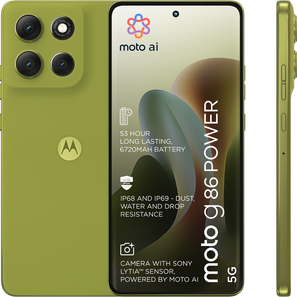 Telefon MOTOROLA G86 Power, 256GB, 12GB RAM, Dual SIM, Golden Cypress