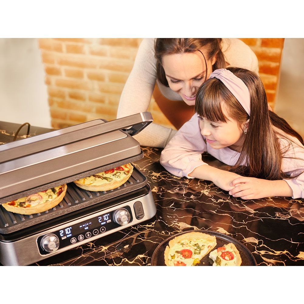 Gratar electric BRAUN MultiGrill 9 Pro CG9167, 2200W, argintiu-negru