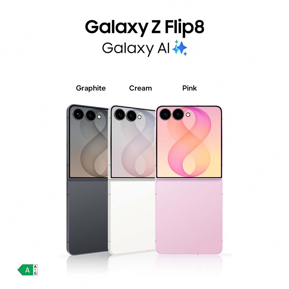 Telefon SAMSUNG Galaxy Z Flip8, 256GB, 12GB RAM, Dual SIM, Graphite