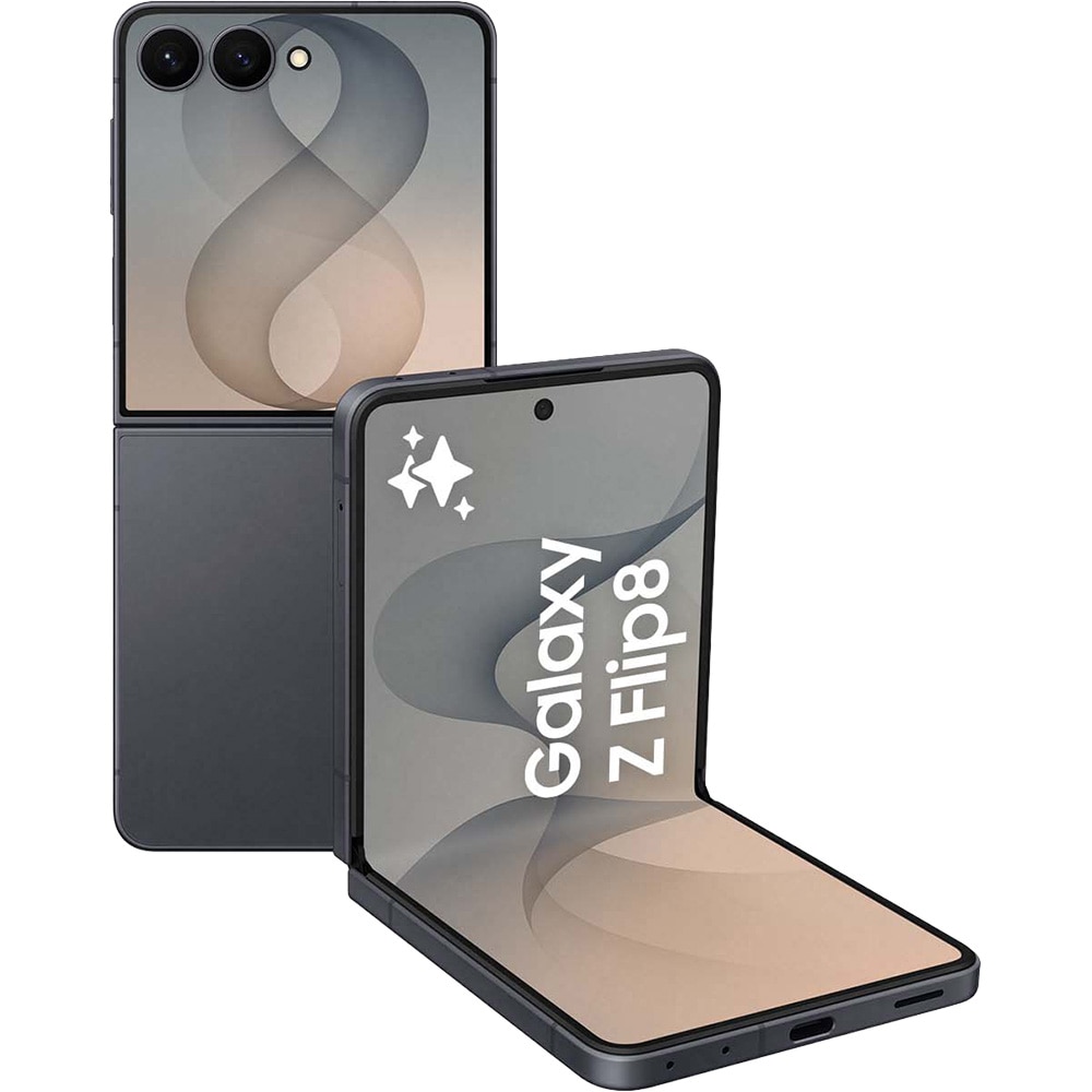 Telefon SAMSUNG Galaxy Z Flip8, 256GB, 12GB RAM, Dual SIM, Graphite