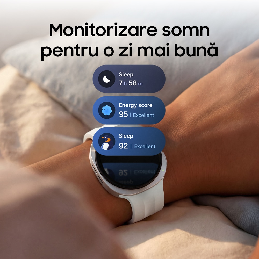 Smartwatch SAMSUNG Galaxy Watch9, 44mm, LTE, Wi-Fi, Android, Silver
