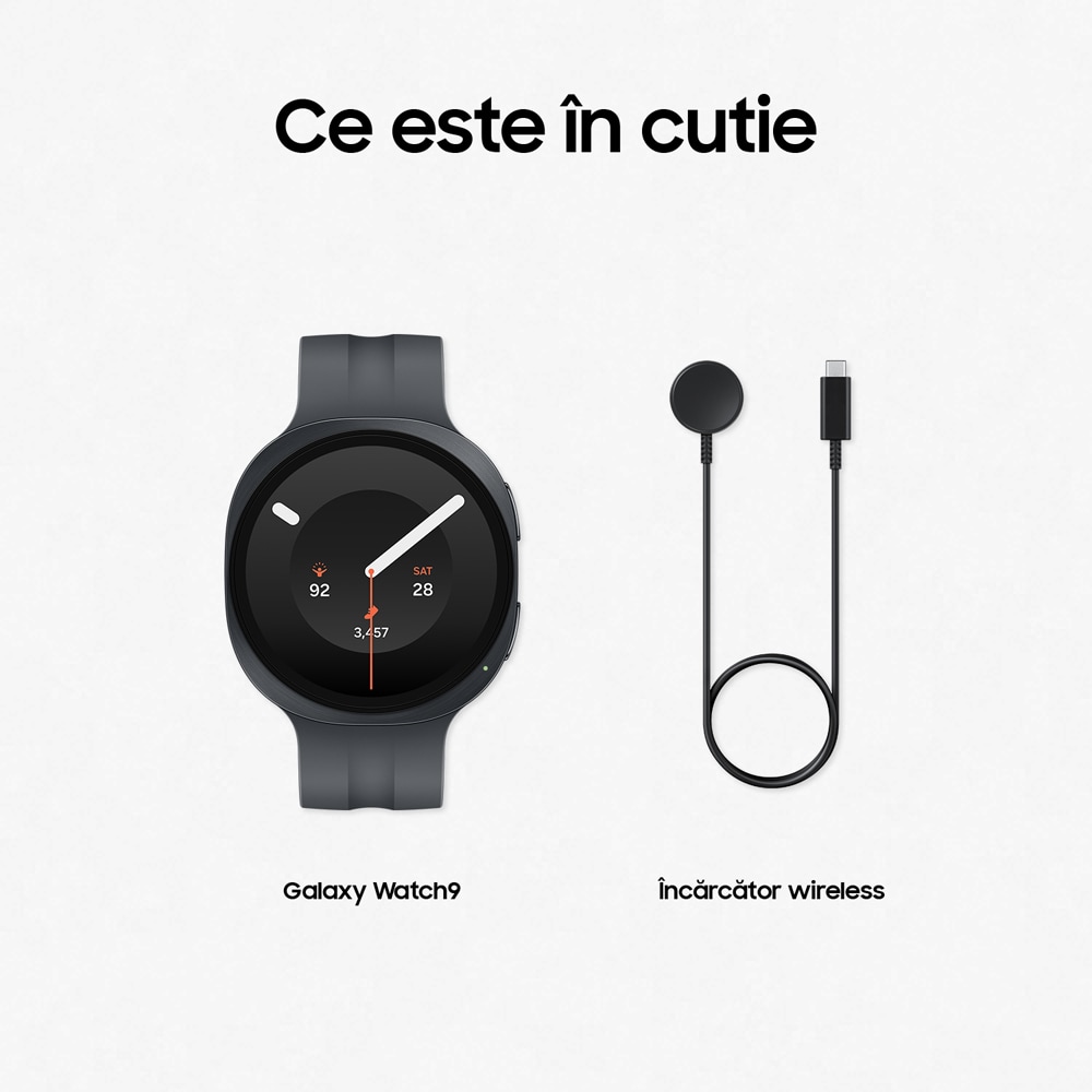 Smartwatch SAMSUNG Galaxy Watch9, 44mm, LTE, Wi-Fi, Android, Graphite