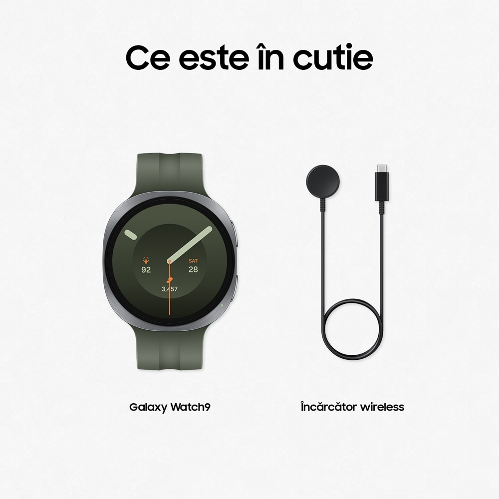 Smartwatch SAMSUNG Galaxy Watch9, 44mm, LTE, Wi-Fi, Android, Silver