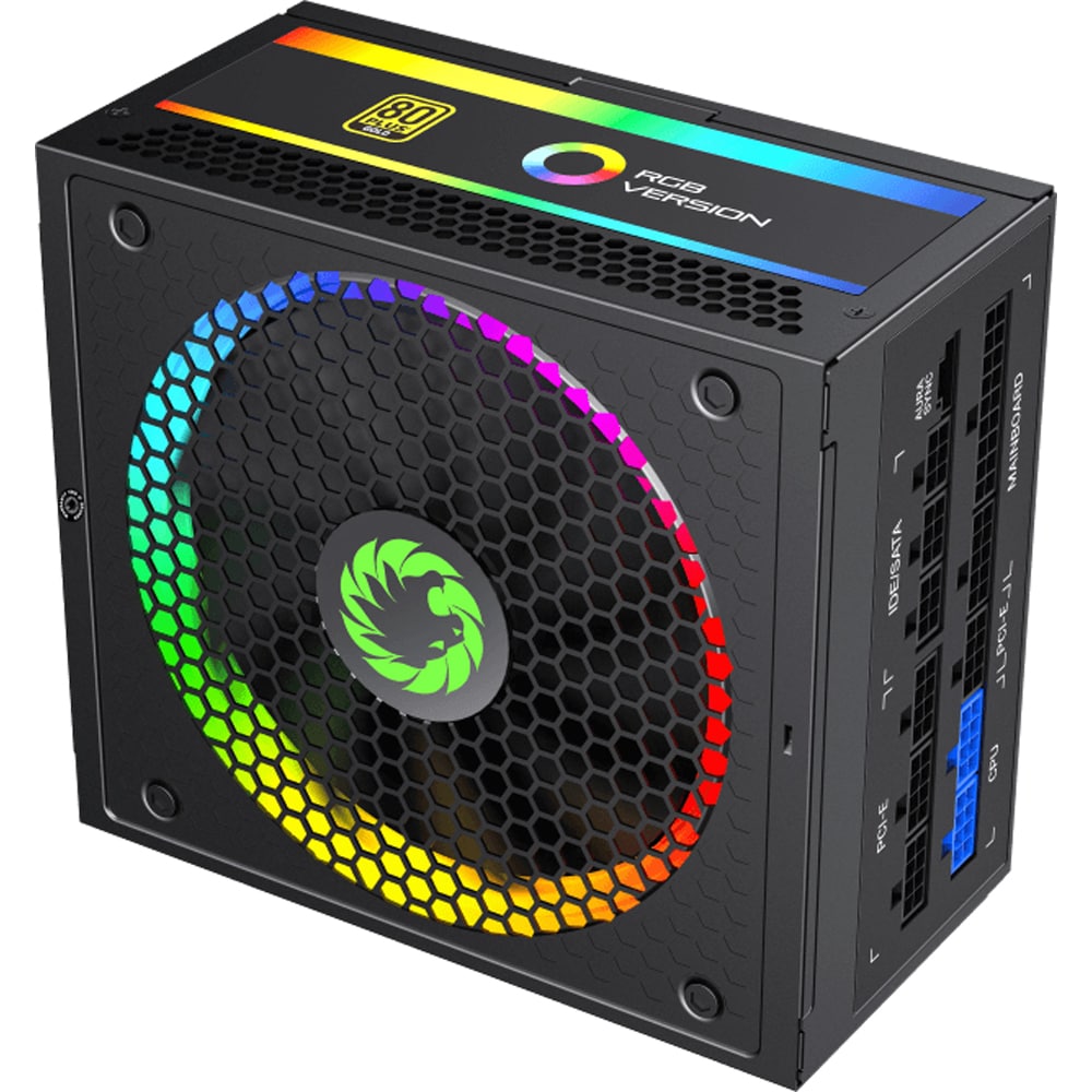 Sursa PC GAMEMAX RGB 850 PRO, 850W, 140mm, 80 Plus Gold, Full Modular