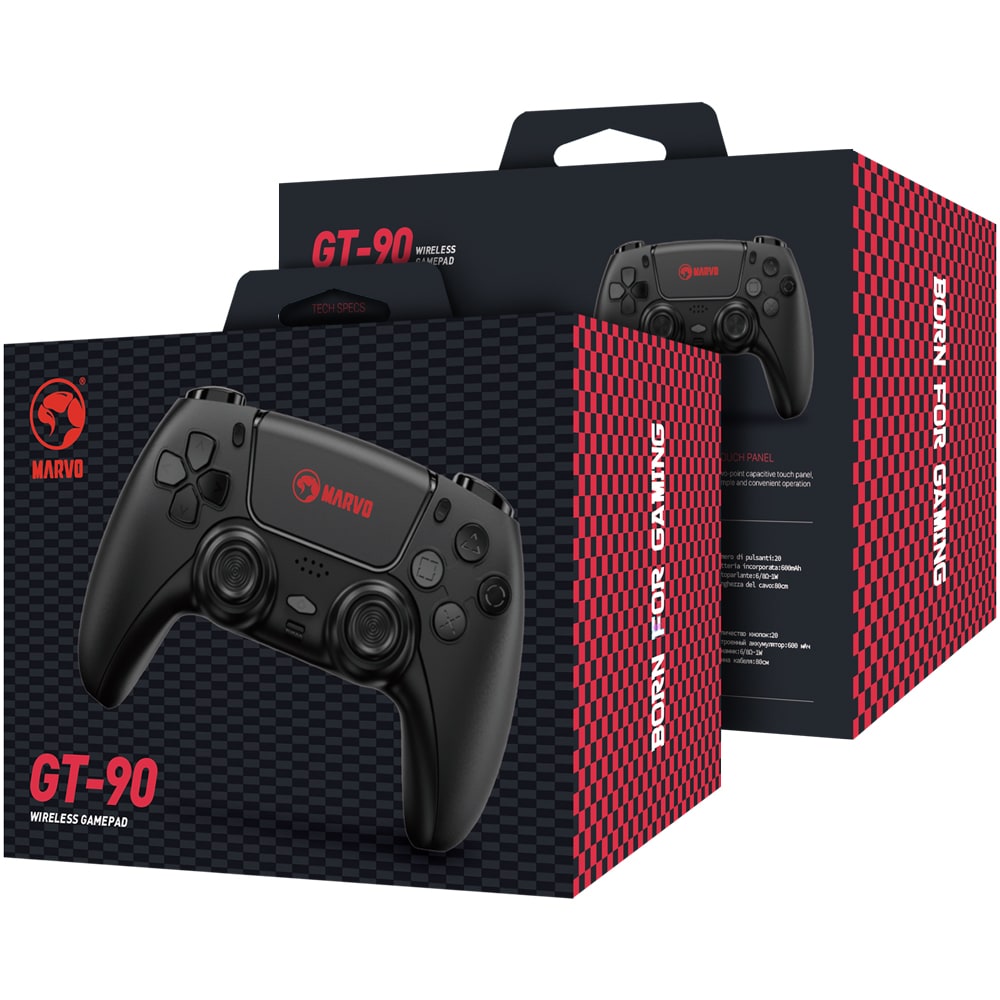 Gamepad Wireless MARVO GT-90 (PS4/PC/Android/IOS), negru
