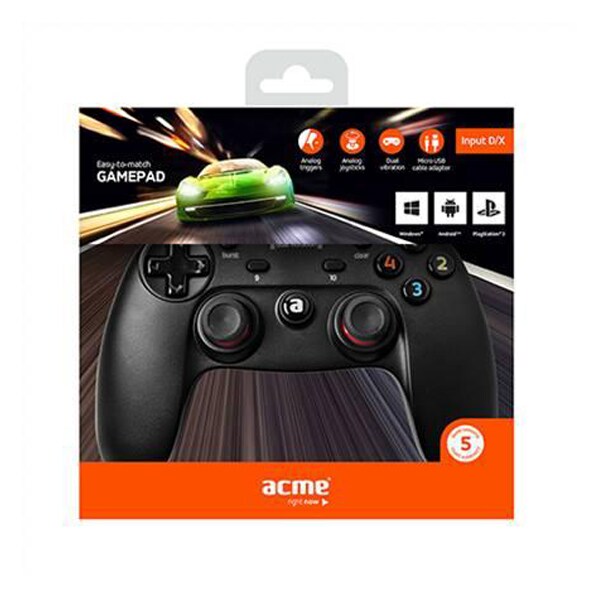 Gamepad ACME GA09 Digital (PC), negru
