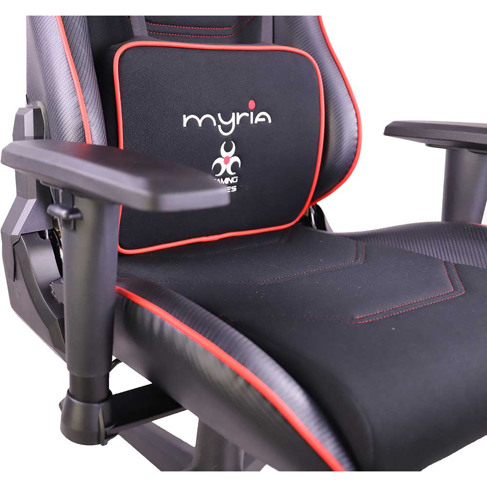 Scaun Gaming MYRIA MG7421, negru-rosu