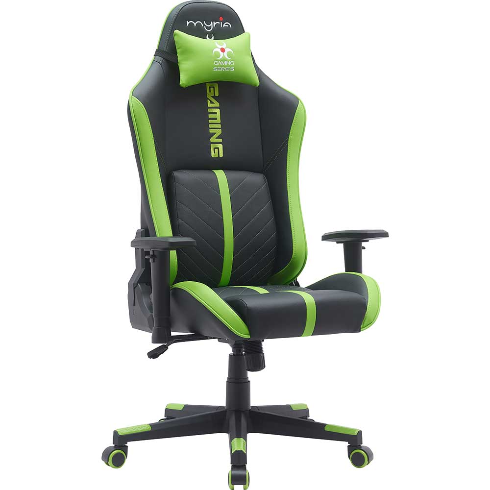 Scaun Gaming MYRIA MG7422, negru-verde