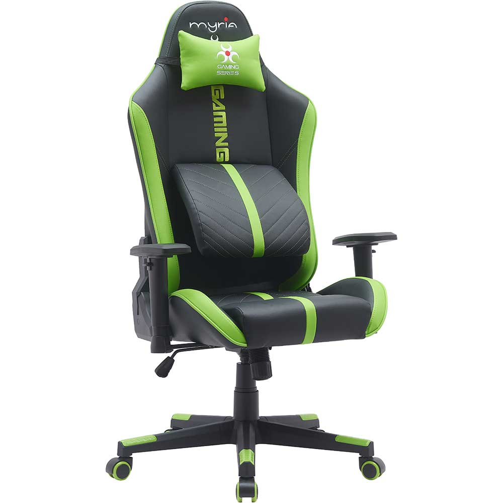 Scaun Gaming MYRIA MG7422, negru-verde