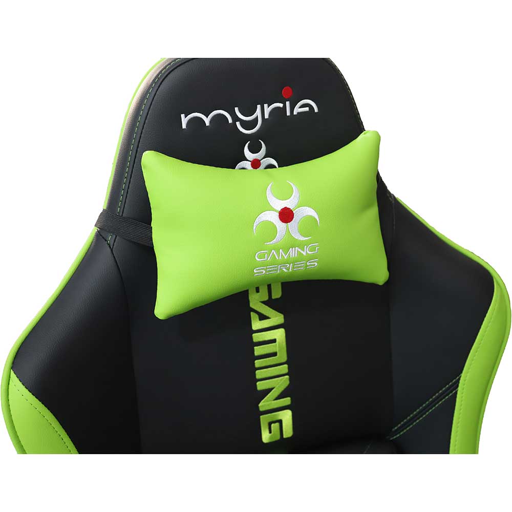 Scaun Gaming MYRIA MG7422, negru-verde