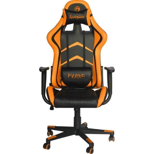 Scaun gaming MARVO CH-106, negru - portocaliu