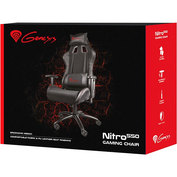 Scaun gaming NATEC Genesis Nitro 550, Black