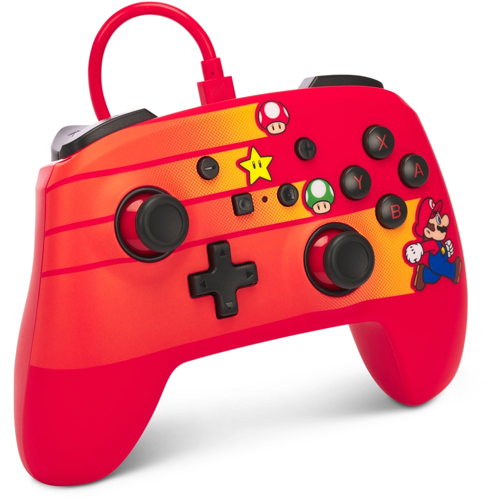 Controller POWERA Enhanced - Speedster Mario pentru Nintendo Switch 1526539-01, rosu