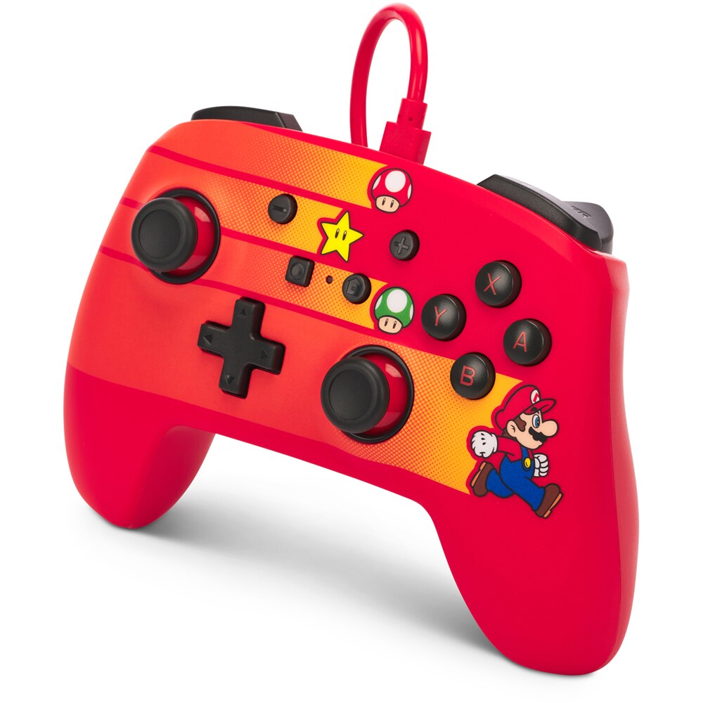 Controller POWERA Enhanced - Speedster Mario pentru Nintendo Switch 1526539-01, rosu