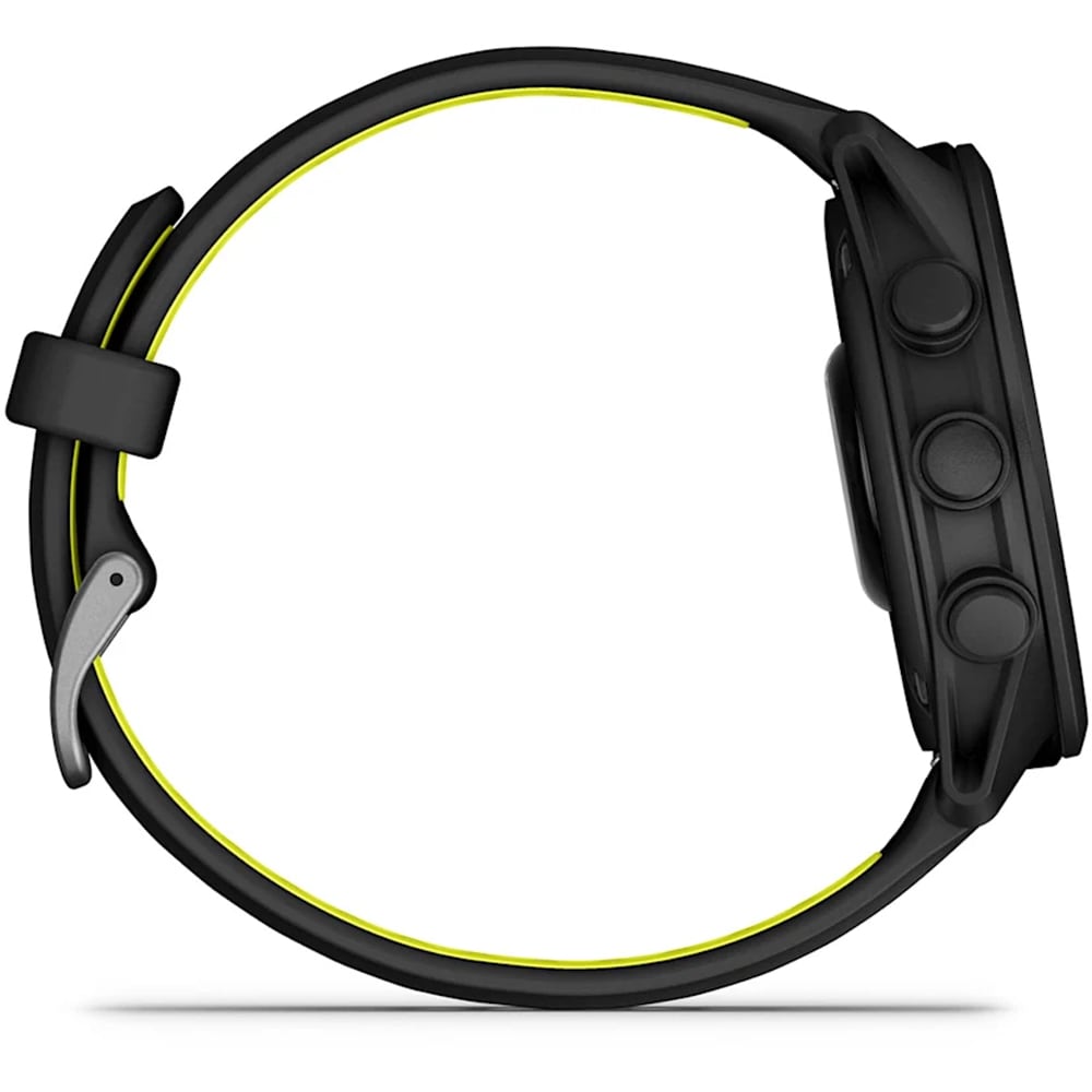Smartwatch GARMIN Forerunner 170, 43mm, GPS, AMOLED, Android/iOS, silicon, Black/Amp Yellow