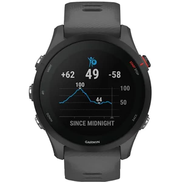 Smartwatch GARMIN Forerunner 255 46mm, GPS, Android/iOS, silicon, Slate Gray