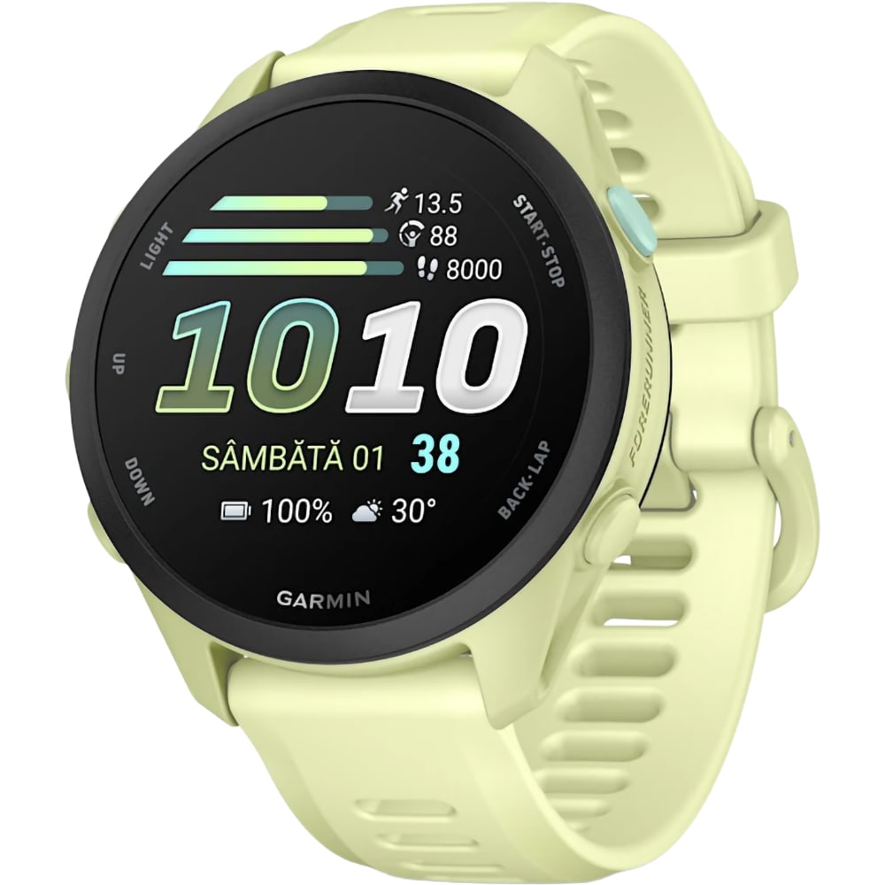 Smartwatch GARMIN Forerunner 70, 43mm, GPS, AMOLED, Android/iOS, silicon, Citrone
