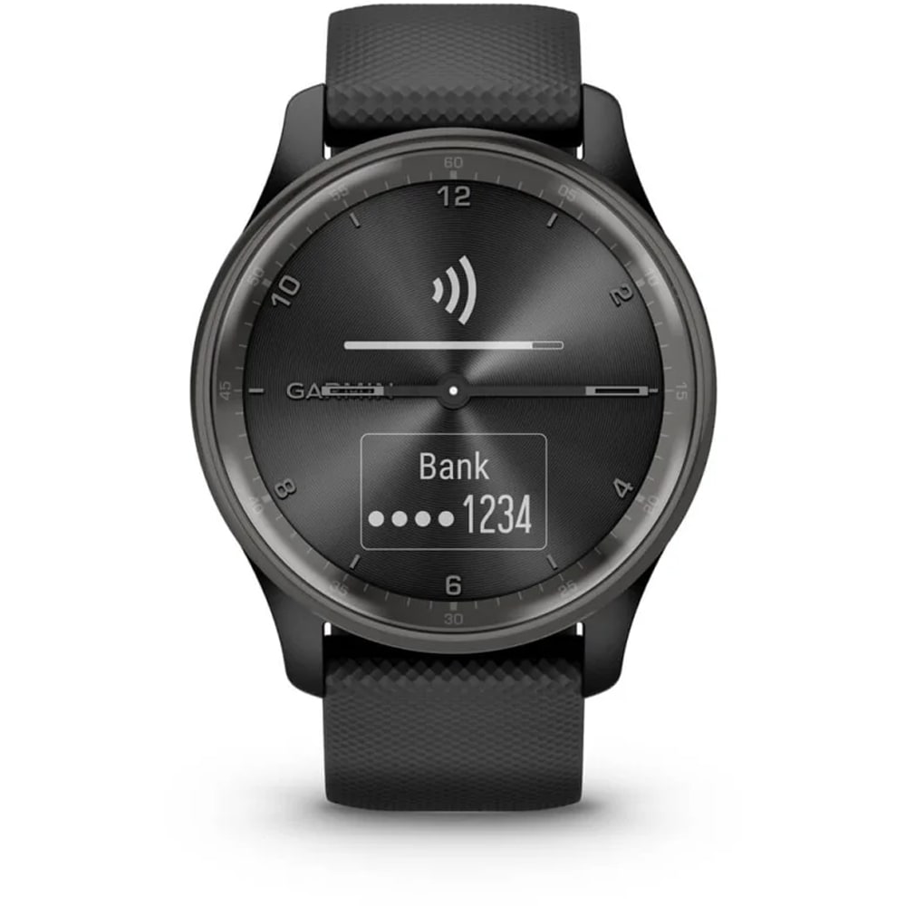 Smartwatch GARMIN Vivomove Trend, GPS, Android/iOS, silicon, Black