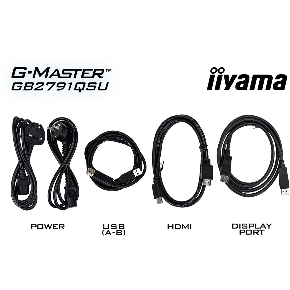 Monitor Gaming LED Fast IPS IIYAMA G-Master GB2791QSU-B1, 27", QHD, 320Hz, negru