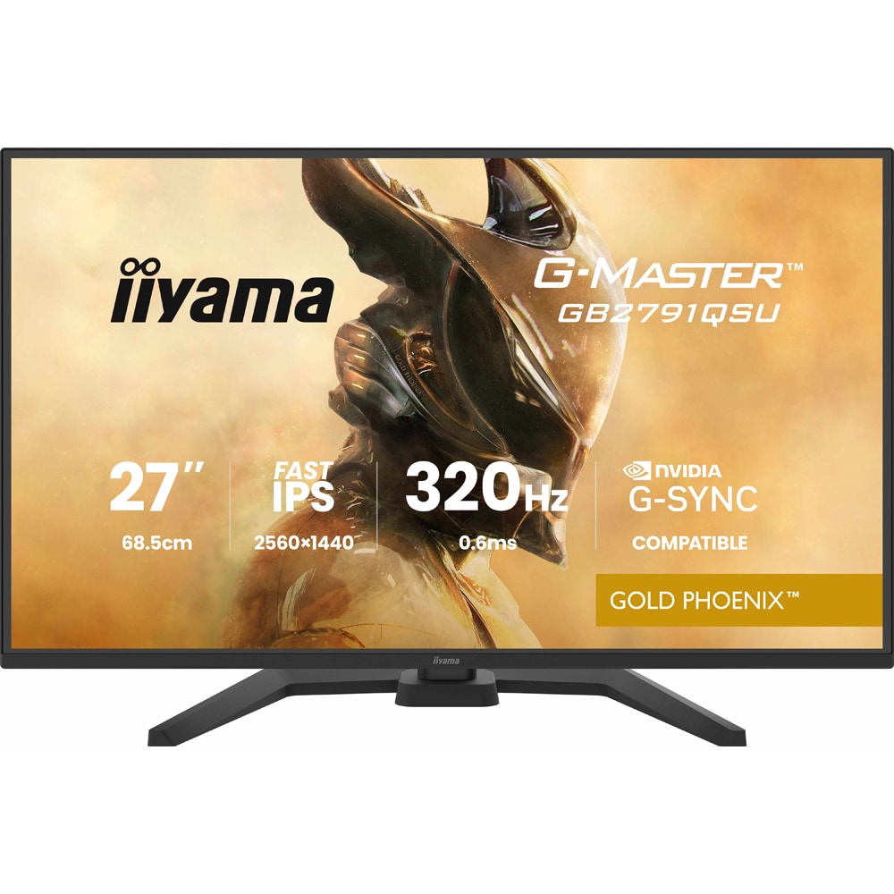 Monitor Gaming LED Fast IPS IIYAMA G-Master GB2791QSU-B1, 27", QHD, 320Hz, negru