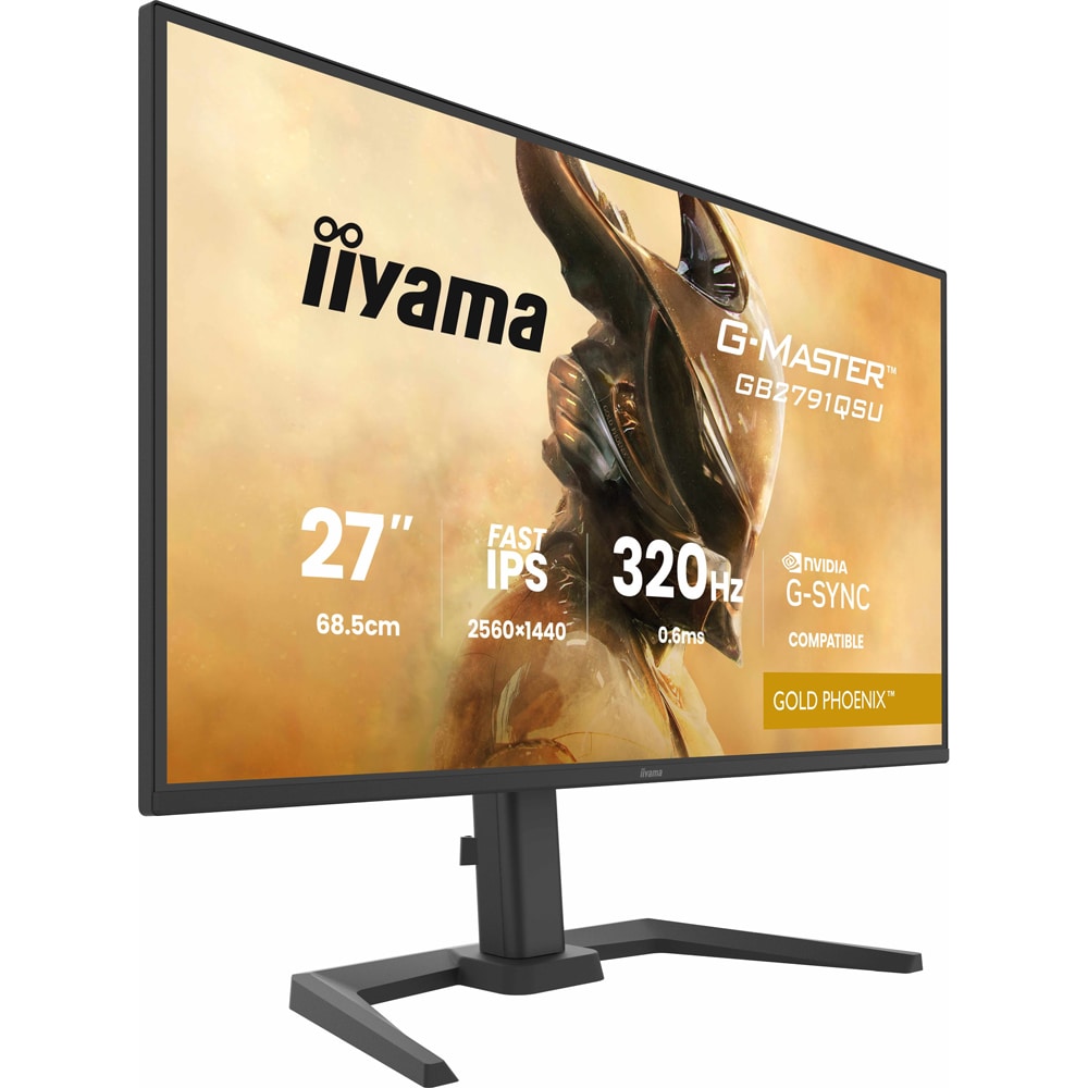 Monitor Gaming LED Fast IPS IIYAMA G-Master GB2791QSU-B1, 27", QHD, 320Hz, negru