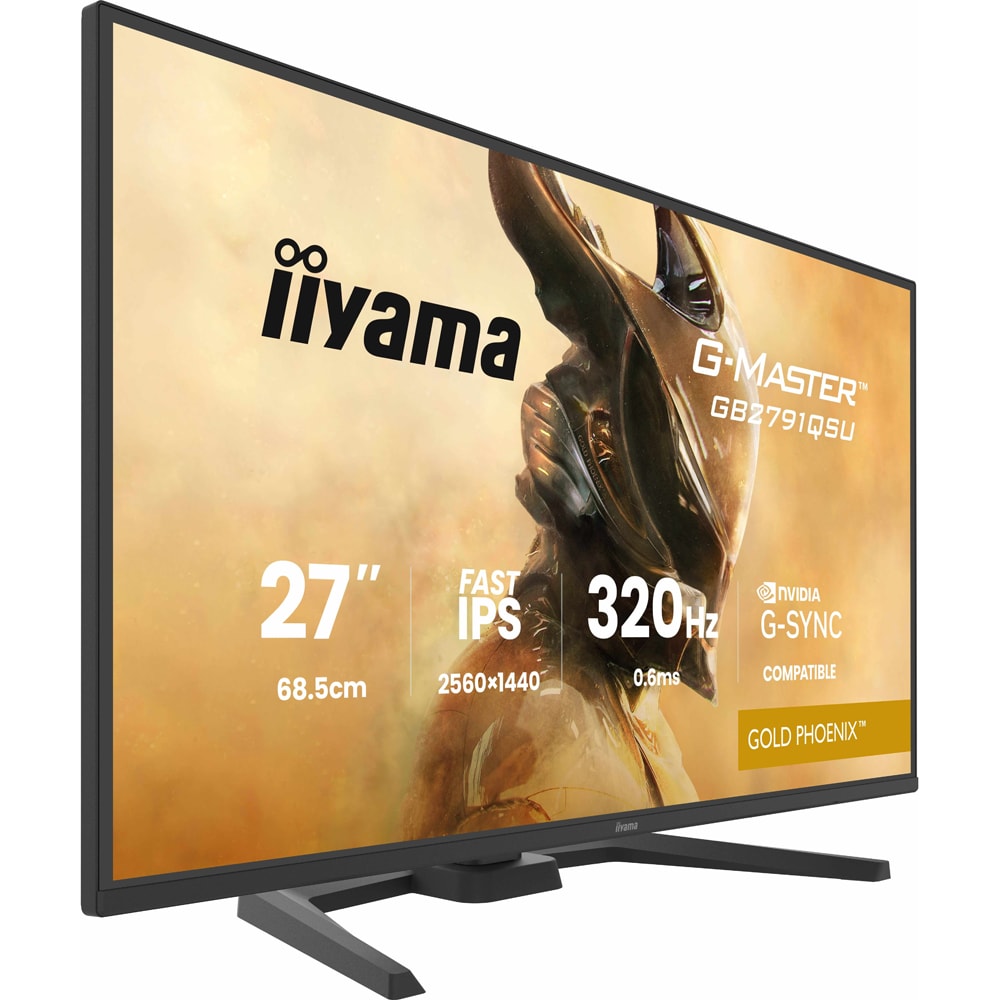 Monitor Gaming LED Fast IPS IIYAMA G-Master GB2791QSU-B1, 27", QHD, 320Hz, negru