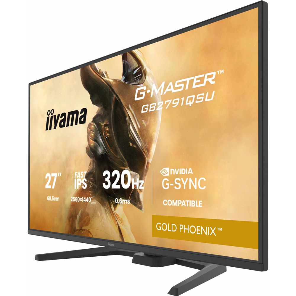 Monitor Gaming LED Fast IPS IIYAMA G-Master GB2791QSU-B1, 27", QHD, 320Hz, negru